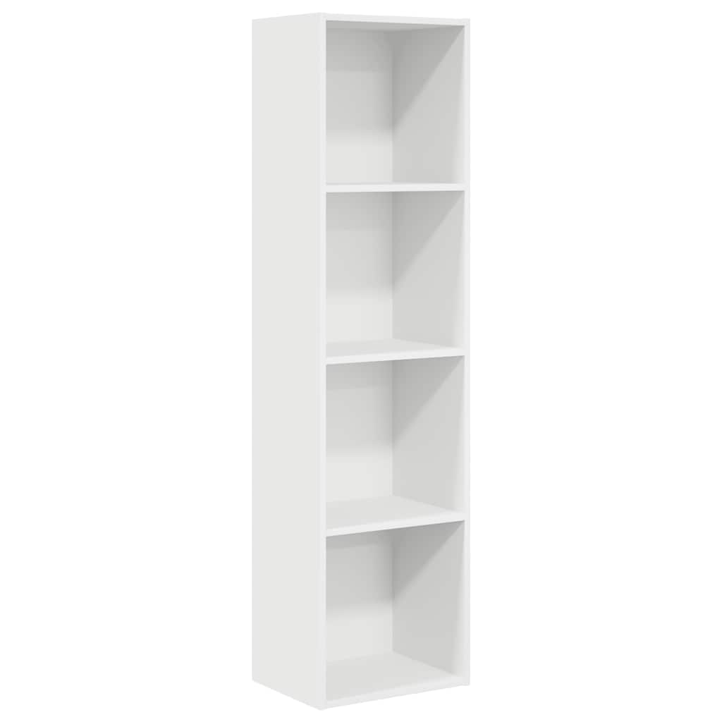 Bookcase White 40x30x152 cm Engineered Wood